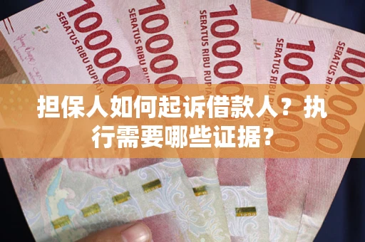 武汉担保人如何起诉借款人？执行需要哪些证据？