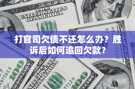 武汉打官司欠债不还怎么办？胜诉后如何追回欠款？