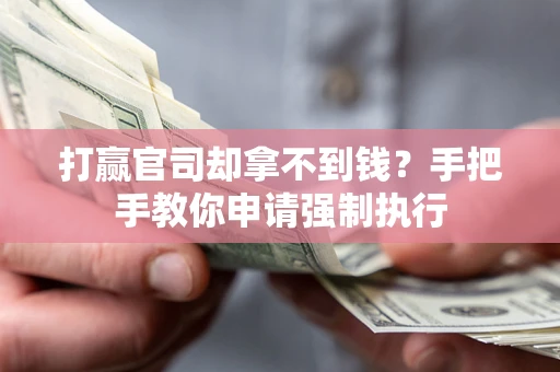 武汉打赢官司却拿不到钱？手把手教你申请强制执行
