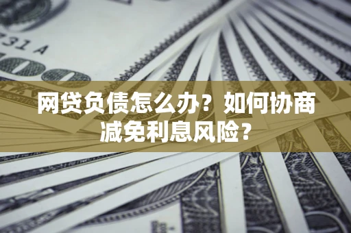 武汉网贷负债怎么办？如何协商减免利息风险？