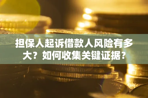 武汉担保人起诉借款人风险有多大？如何收集关键证据？