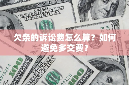 武汉欠条的诉讼费怎么算？如何避免多交费？