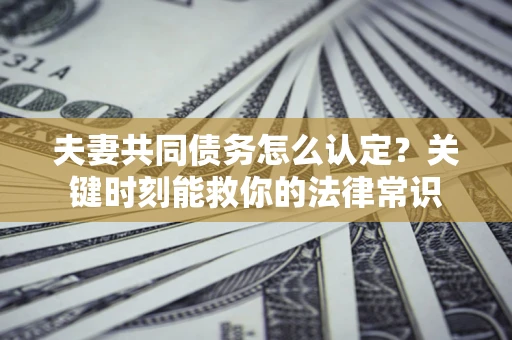 武汉夫妻共同债务怎么认定？关键时刻能救你的法律常识