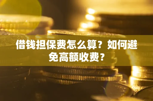 武汉借钱担保费怎么算？如何避免高额收费？