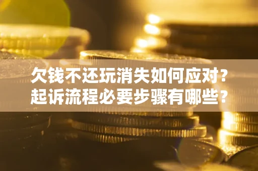 武汉欠钱不还玩消失如何应对？起诉流程必要步骤有哪些？